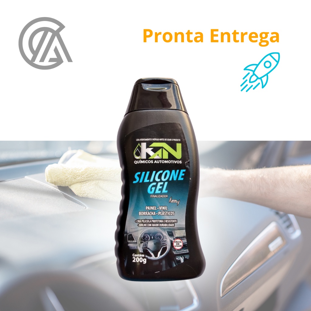 Silicone Automotivo Em Gel KN para Carro Painel e Borrachas Limpeza ...