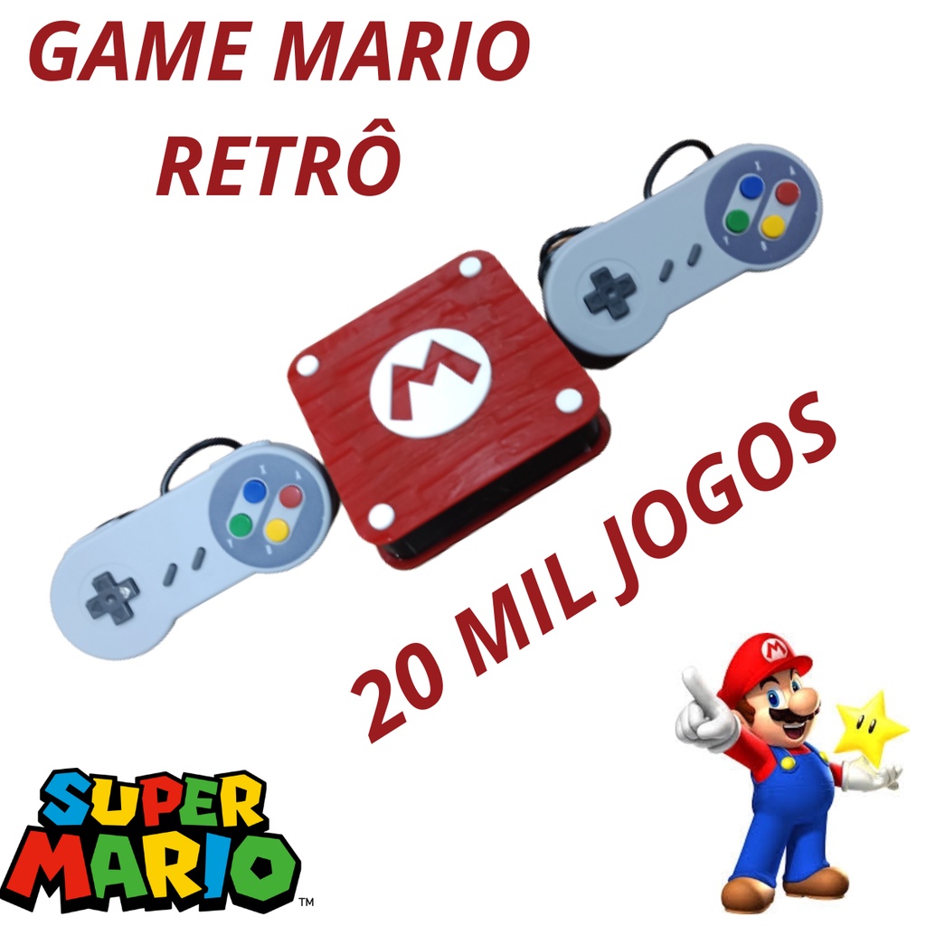 Retrô Box Fliperama Arcade Super Mario Odyssey (Mais de 20.000