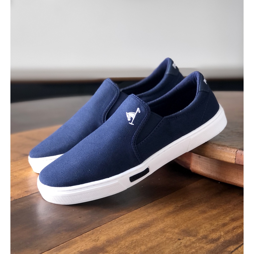 Tenis Outlet Slip On Iate Polo Joy Lona Masculino Sapatenis Polo