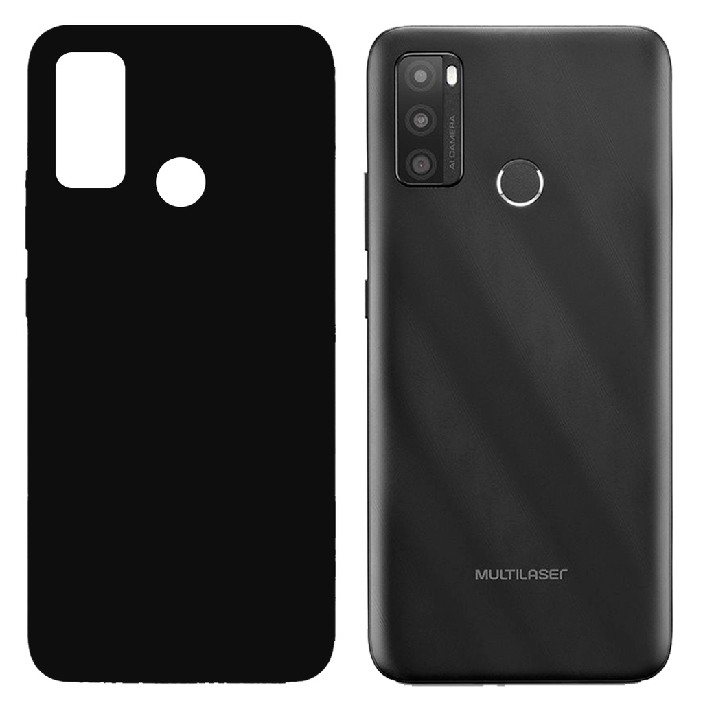 Capa Preta para Celular Multilaser G Max 2 - Tela 6.5" (P9158, P9168, P9169, P9183)
