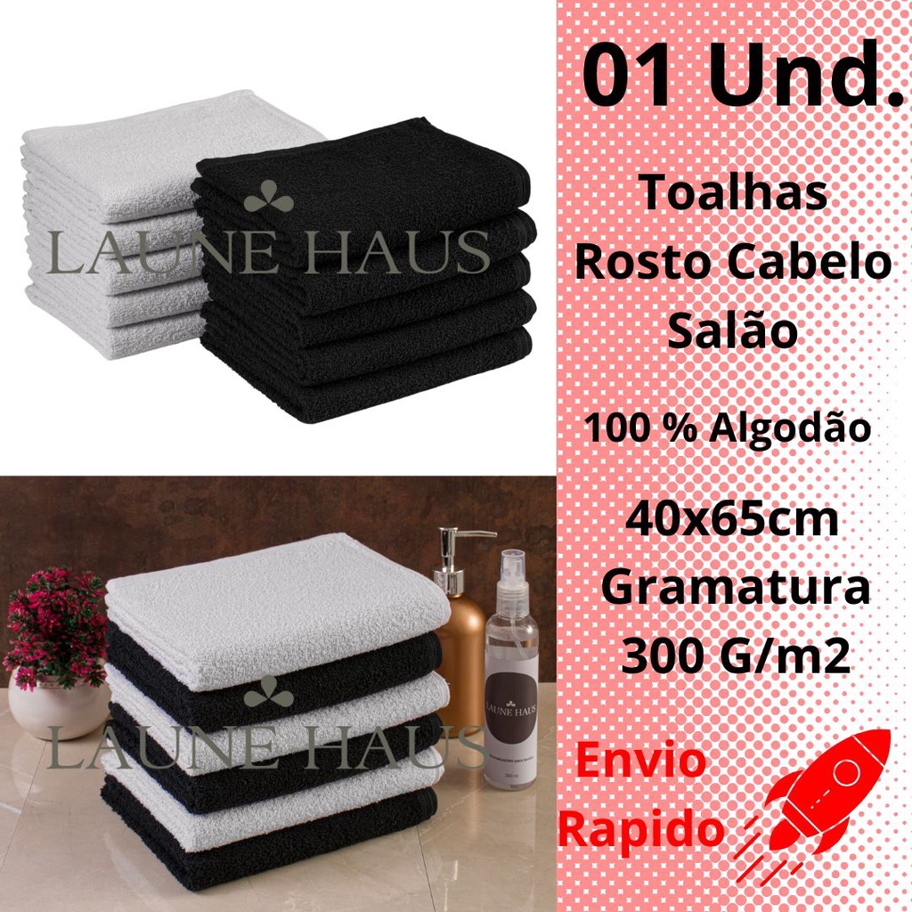 Kit 20 Toalhas para Salão de Beleza Grossa Grécia 45x70cm