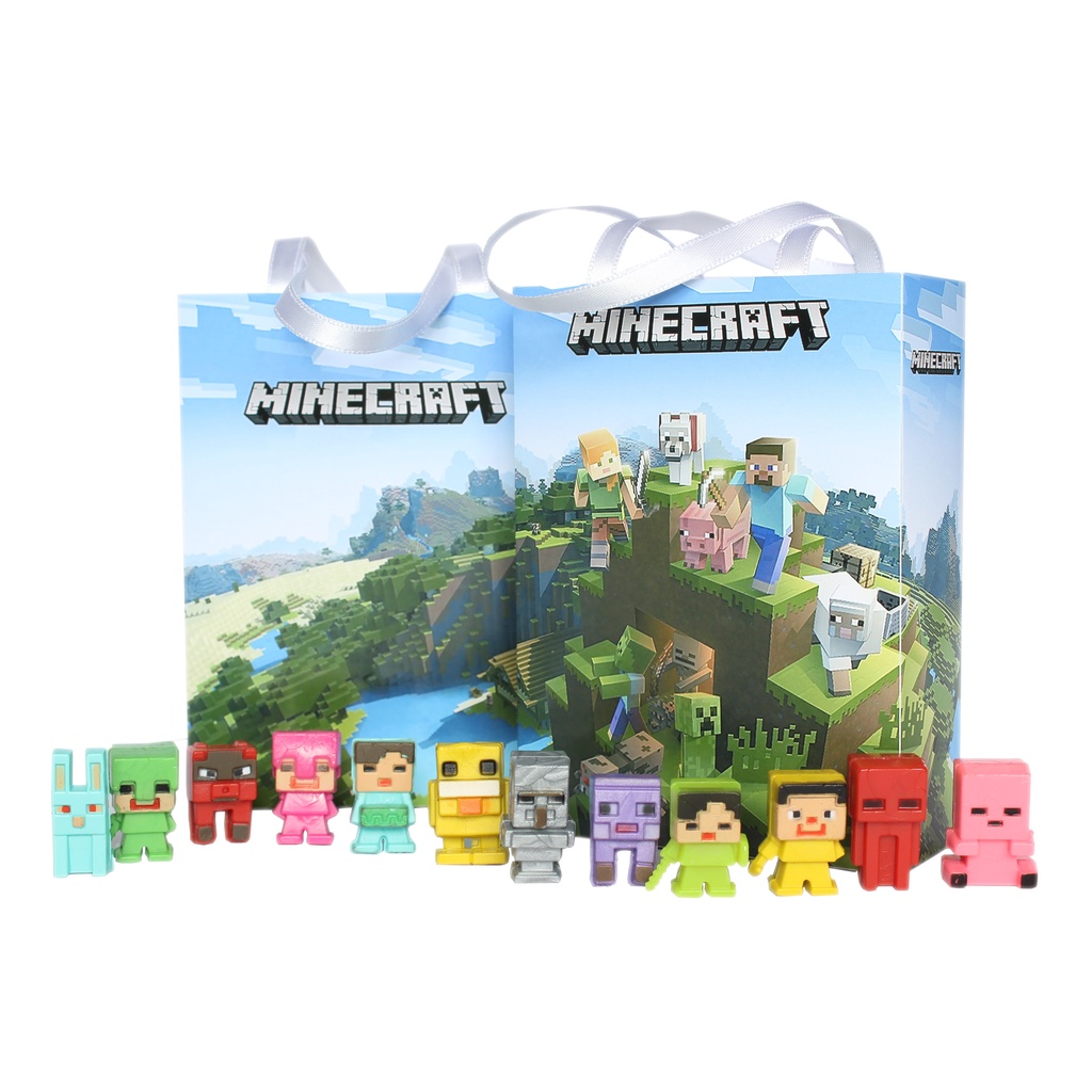 Minecraft - Kit 6/8/10/12 - Miniaturas Sem Repetições - Brinquedo ...