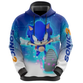 Blusa Frio Moletom Sonic Desenho Jogo Menino Infantil Kids 9