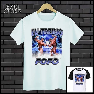 Camiseta Cbum e Ramon Dino "Eu Treino Fofo" Unissex, Blusa Camisa Treino, Bodybuilding