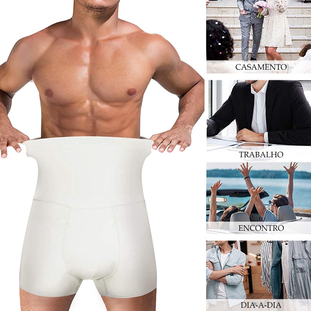 Imagem do produto Shorts De Compressão Masculino Cintura Alta Slim 6
