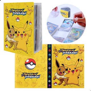 Álbum Para Cartas Pokémon Capacidade 240 Cards Pikachu Eevee em