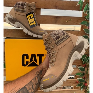 Bota caterpillar couro botina marrom adventure em Promoção na Americanas