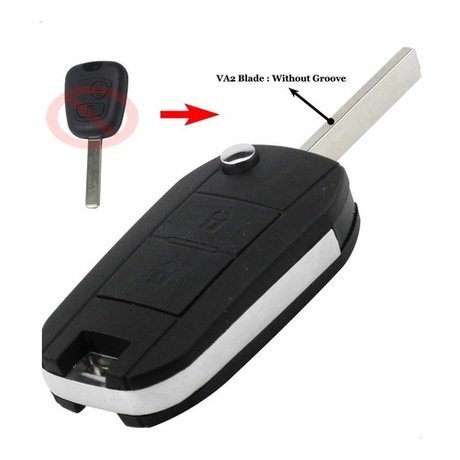 Chave Canivete Citroen C3 - Novo Modelo