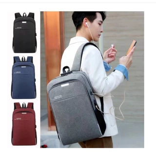 Mochila notebook Anti furto e Anti-roupo com Cadeado e Entrada Fone de ouvido e USB