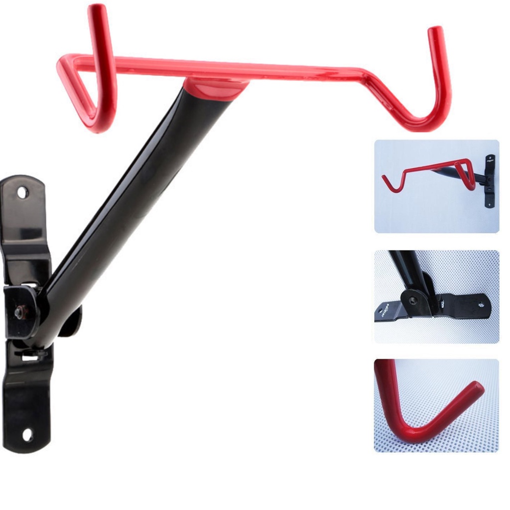 Suporte Horizontal De Parede P/ Bike Emborrachado Retrátil