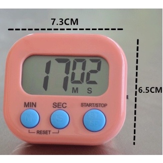 Imagem do produto Timer Temporizador Cronometro Digital De Cozinha Mesa com Imã geladeira Números Grandes Conta Para Cima Ou Para Baixo 5