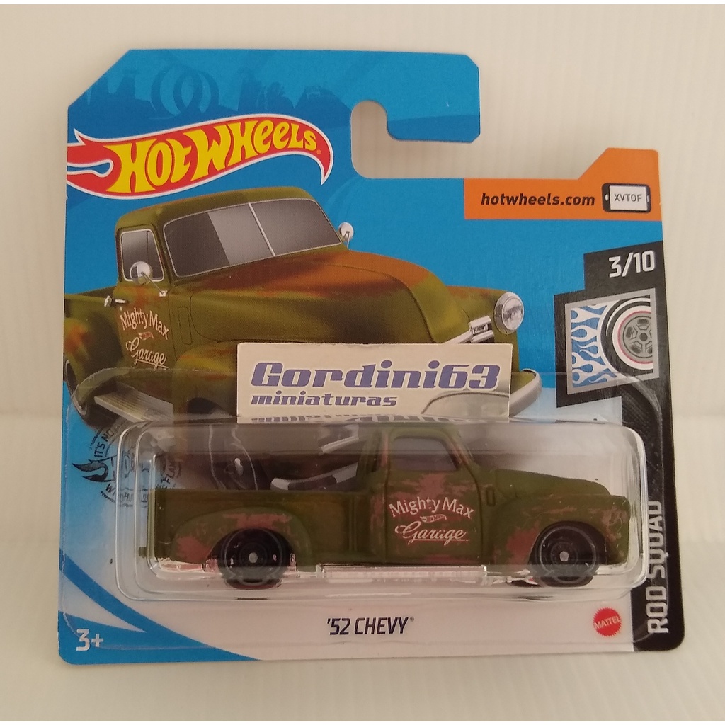 Lot De 4 Camions Hot Wheels Chevy Truck '52, 1/64, Série Rod Squad, Neufs