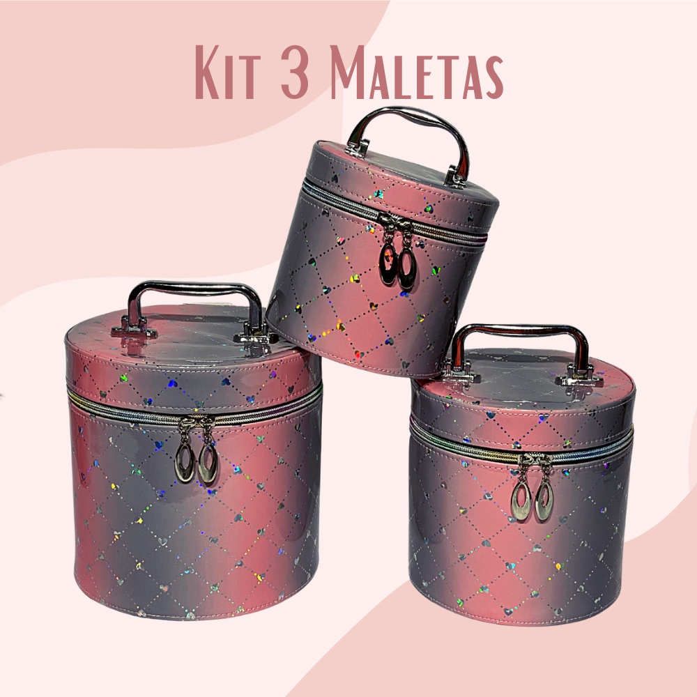 Bolsa Mochila de Maquiagem Infantil e Casinha Beauty Station Salão de  Beleza Replay Kids