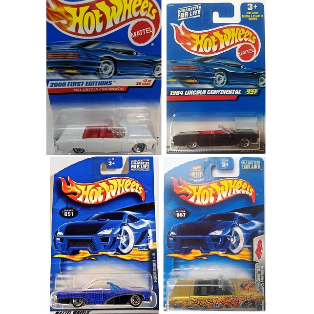 Hot Wheels Lincoln Continental 1964 Conversível Mattel 1:64
