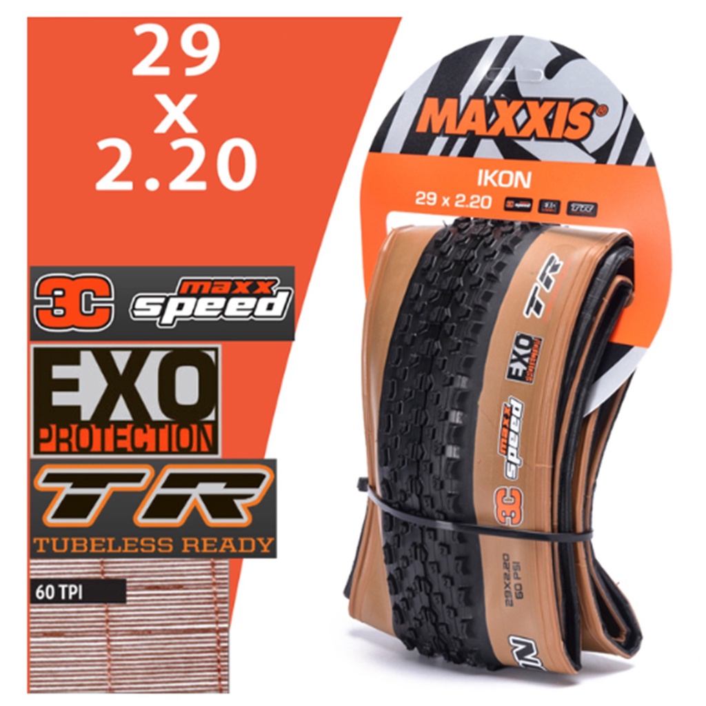 Pneu VTT Maxxis Ikon 3C EXO TR - 27,5 X 2,35 - Sans Chambre, Prêt Tubeless - Pour Trail Et Cross-country