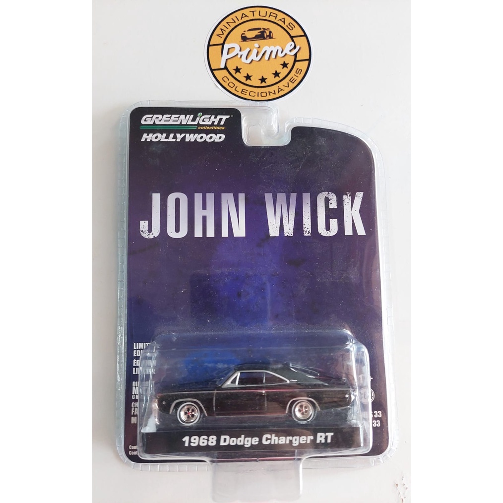 1968 Dodge Charger R/T - John Wick (2014) - Hollywood 33 - 1/64 Greenlight - 44930 E - Passion