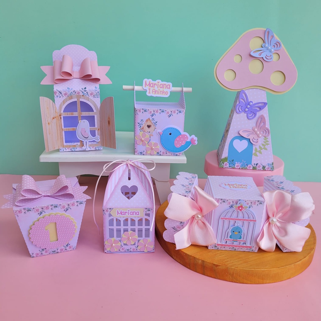 Kit lembrancinhas Personalizadas Jardim Encantado Candy