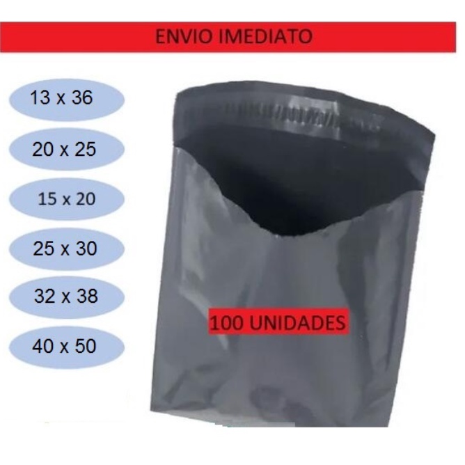 Kit 100 UND 15x20 13x36 20x25 32x38 40x50 Envelope De Segurança Embalagem Resistente
