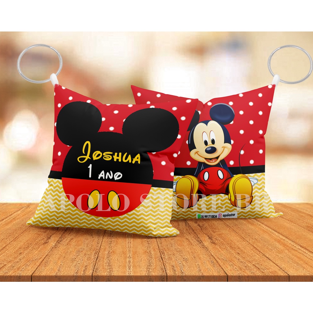 kit 30 Almofadinhas Chaveiro lembrancinha Mickey . fazemos vários temas