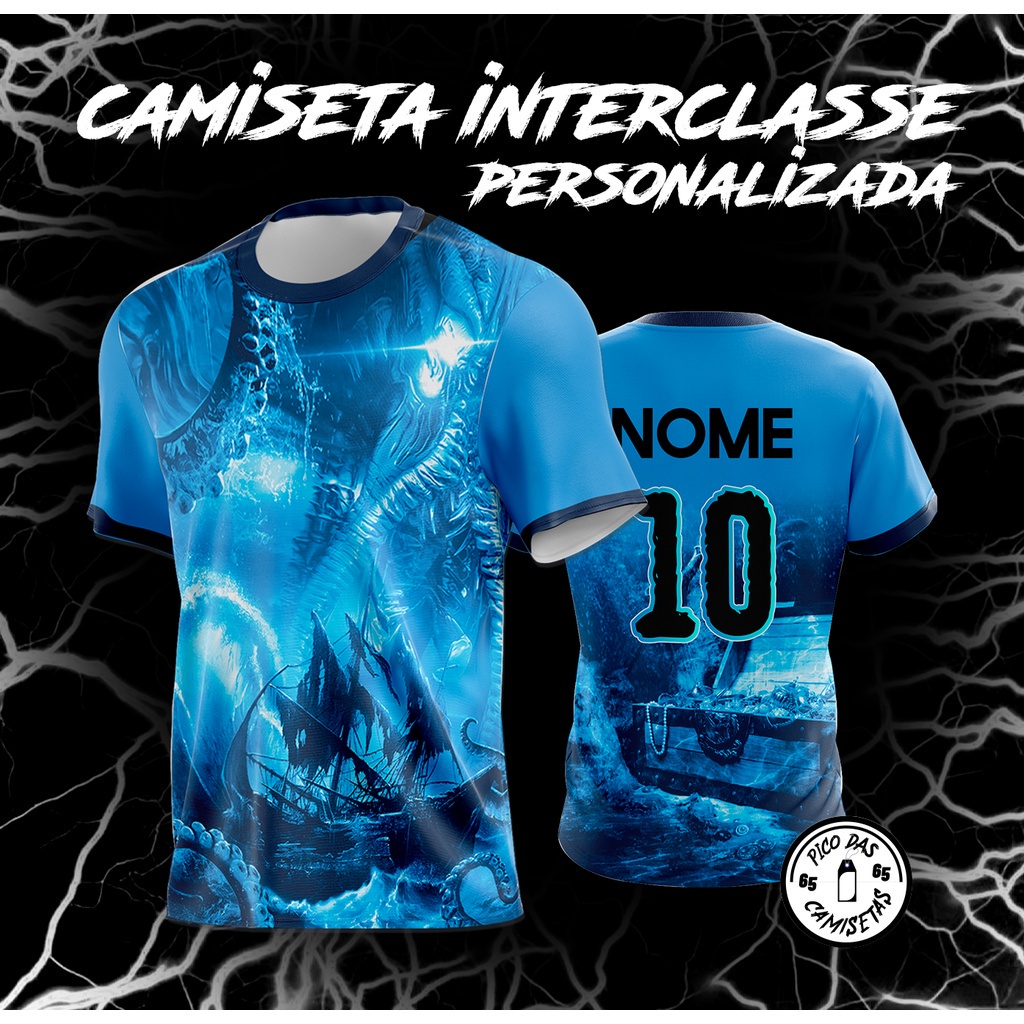 CAMISETA INTERCLASSE TERCEIRÃO PERSONALIZADA - FAÇA JÁ A SUA