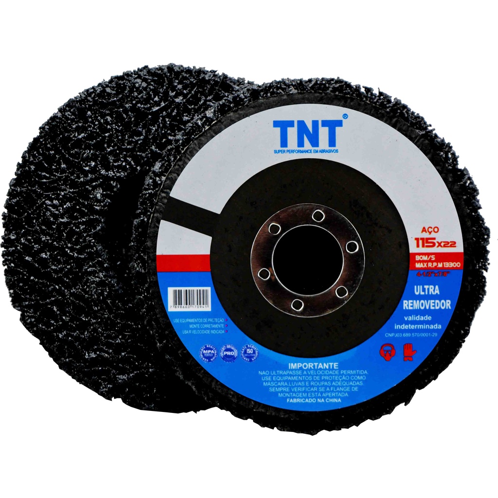 1x Disco De Limpeza Flap Polidor 115mm - Tnt