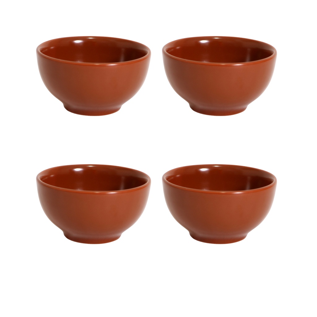 Kit 4 Cumbucas Tigelas Bowl para Caldo Verde Sopa Cerâmica Refrataria