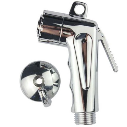 Gatilho para ducha higiênica chuveirinho com suporte ABS cromado Águia metais