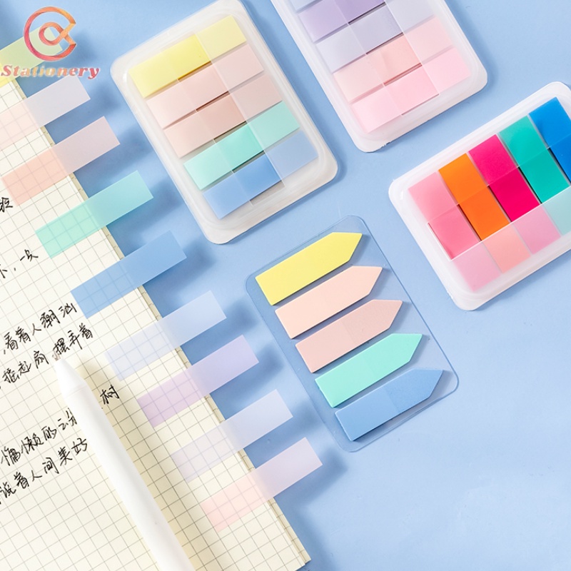 100 Folhas Colorful Fluorescence Post Index Sticky Notes Creative Office School Memo Pads Self-Adhesive Ponit Stickers