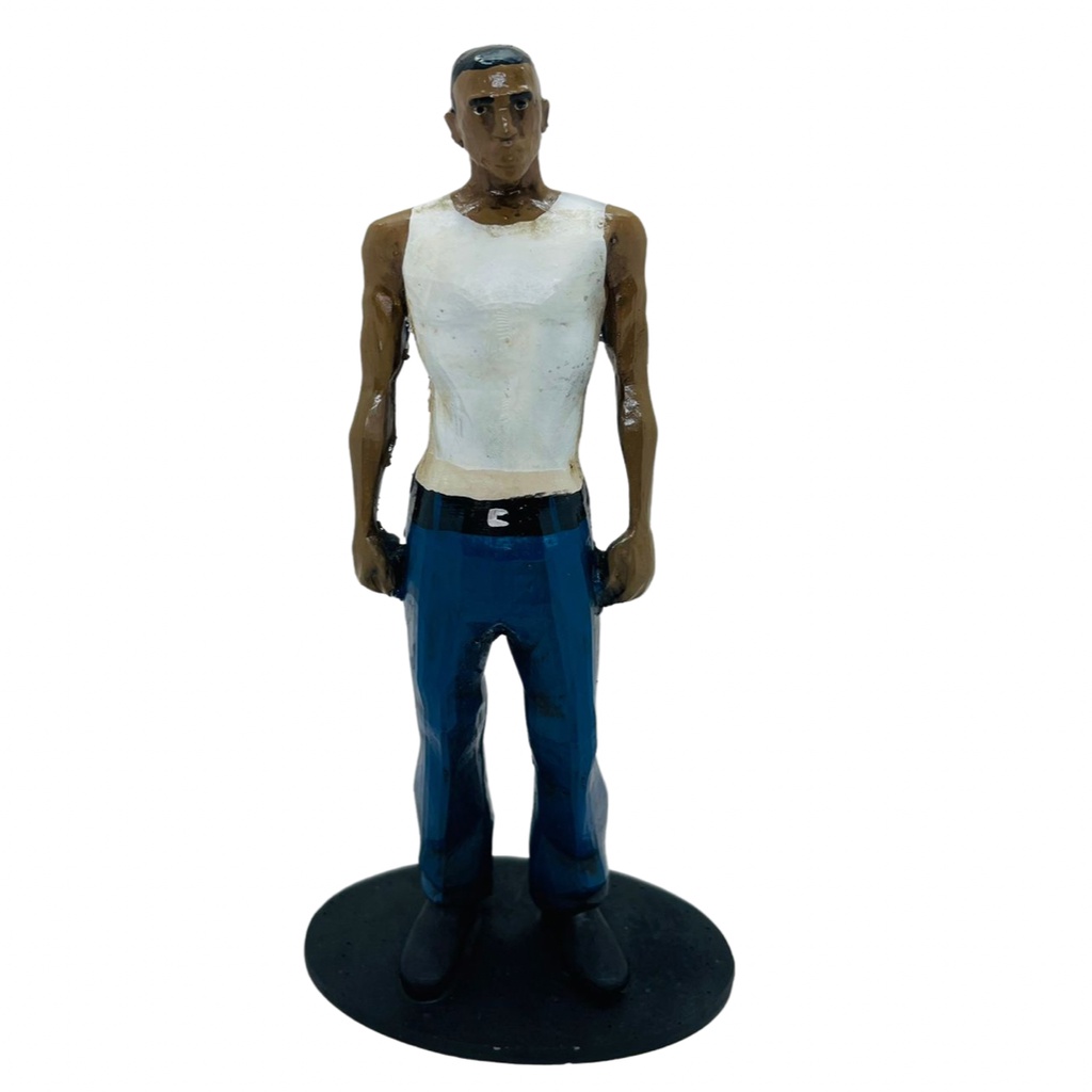 Boneco C.J GTA Carl Jhonson - Colecionaveis - Miniatura - Estatueta - Estátua - Action Figure - de Resina