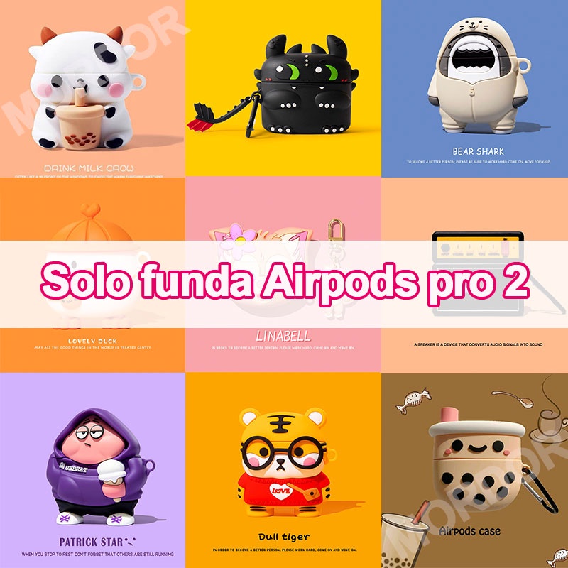AirPods Pro 2 Cartoon Caixa De Fone De Ouvido Bluetooth Sem Fio