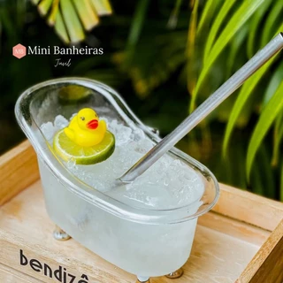 Kit 10 Mini Banheiras de Acrílico Para Drinks e Decoração de Festa 500ML