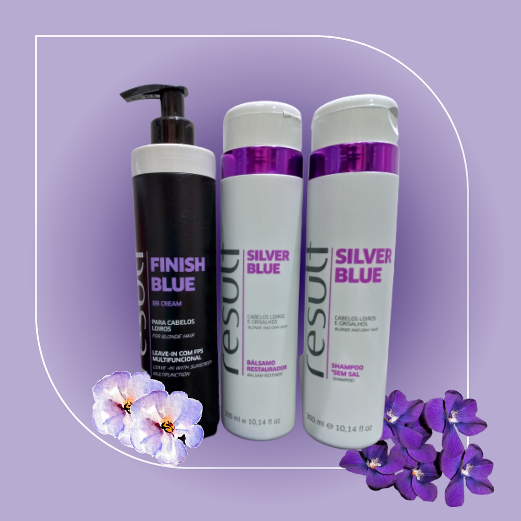 KIT Shampoo+condicionador+leave-In Matizador Result P/loiros e ...