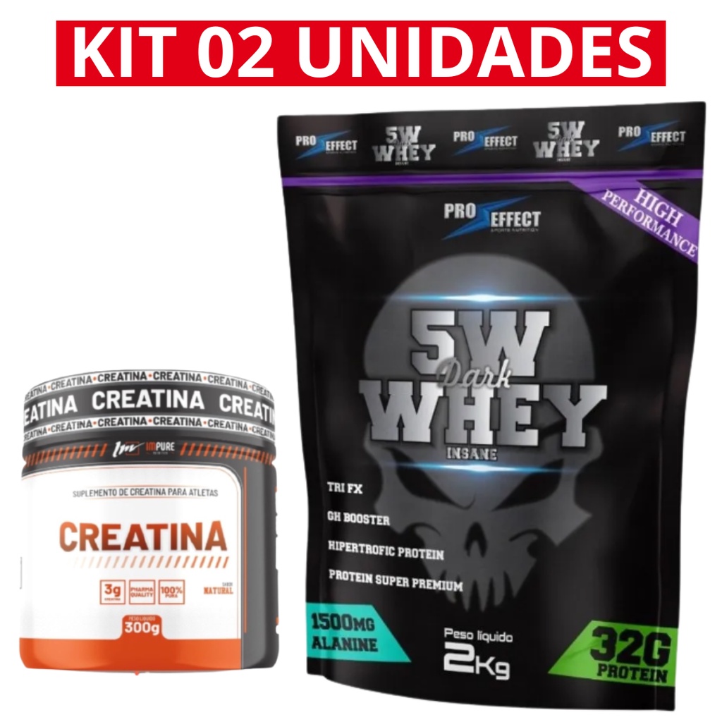 Whey Protein 5w Dark Insane 2kg Creatina 300g Impure Shopee Brasil 1819