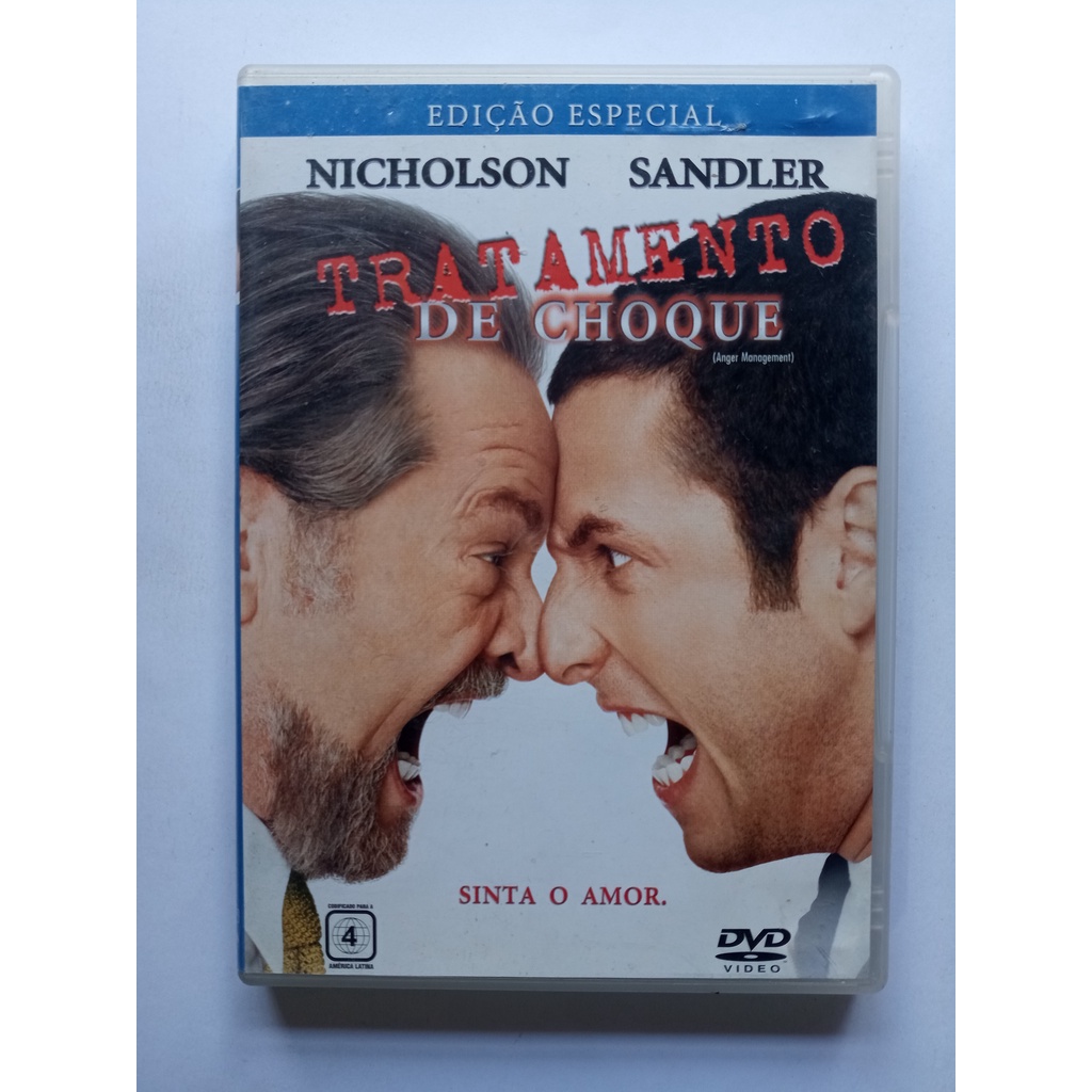Dvd Tratamento De Choque Adam Sandler Jack Nicholson Shopee Brasil