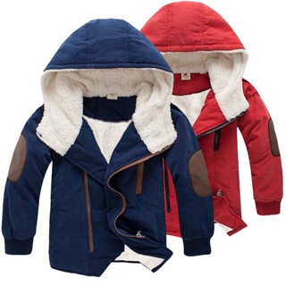 Winter Plus Casacos Quentes De Velo GIrls Boys Roupas De Algodão Para Crianças Suportam O Parka De Fato De Neve Frio Grave 4-12 Anos