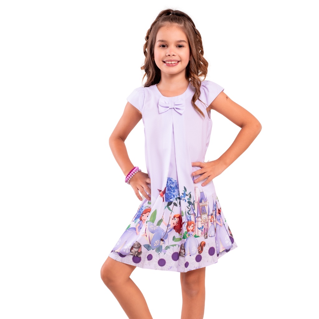 Vestido Infantil Temático - Princesa Sofia