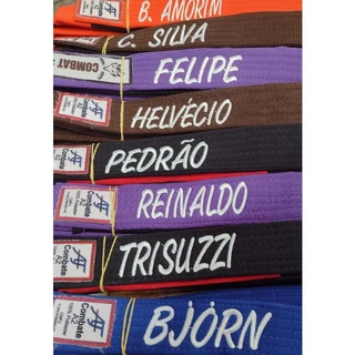 Faixa Judô Jiu Jitsu Karatê INFANTIL BORDADA