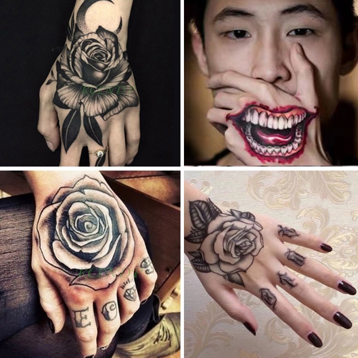 tatuagem flor na mao
