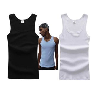 Kit com 2 Regata Americana Canelada Correria Tank