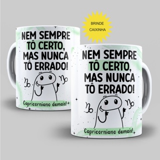 Caneca De Signos Flork Meme Palito Presente Envio Imediato - R$ 35,97