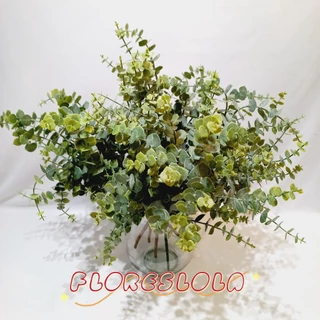 KIT C/ 3 Matinho de folha Eucalipto planta artificial P/ Decoração Casamento, Arranjos, Decorar Festas e casa