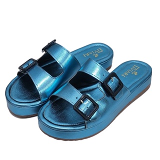 Rasteirinha com Fivela Flatform Papete Rasteira Birken Chinelo Feminino Confortável Blogueira Tendência 2023 Ref. 30/73