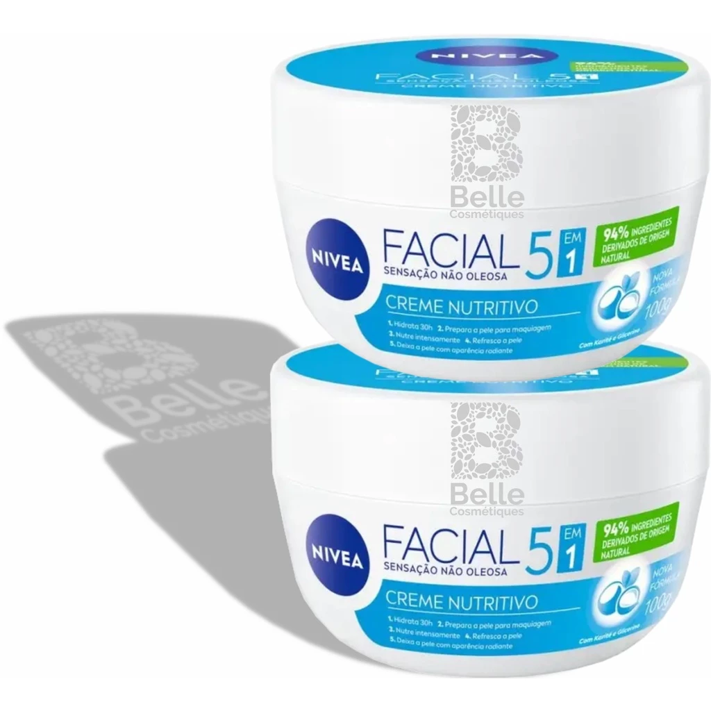 Creme Facial Nivea Nutritivo - 2 unidade 100g cada