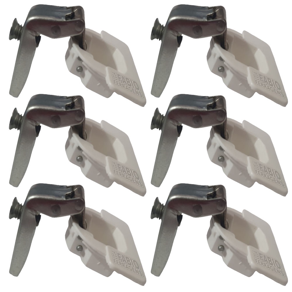 6 Un - Dobradiça Para Armario De Aço Itatiaia Canto L - Fabio Ferragens