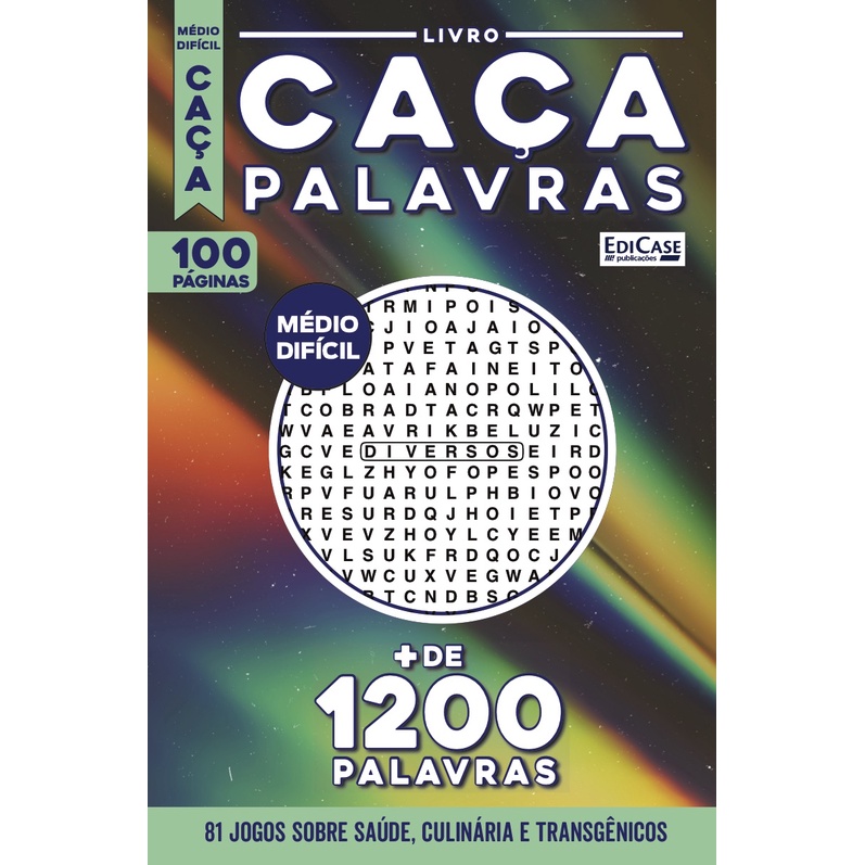 Livro Caça-palavras Ed.29 - Médio/Difícil - Diversos