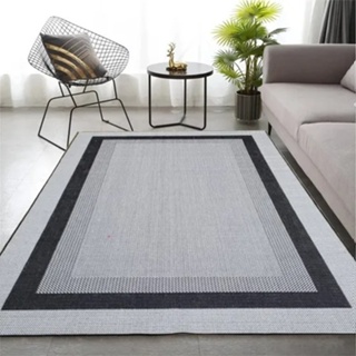 Tapete Para Sala Quarto Sisal 2,00x1,50m Cinza Preto Facil Limpar Lancer