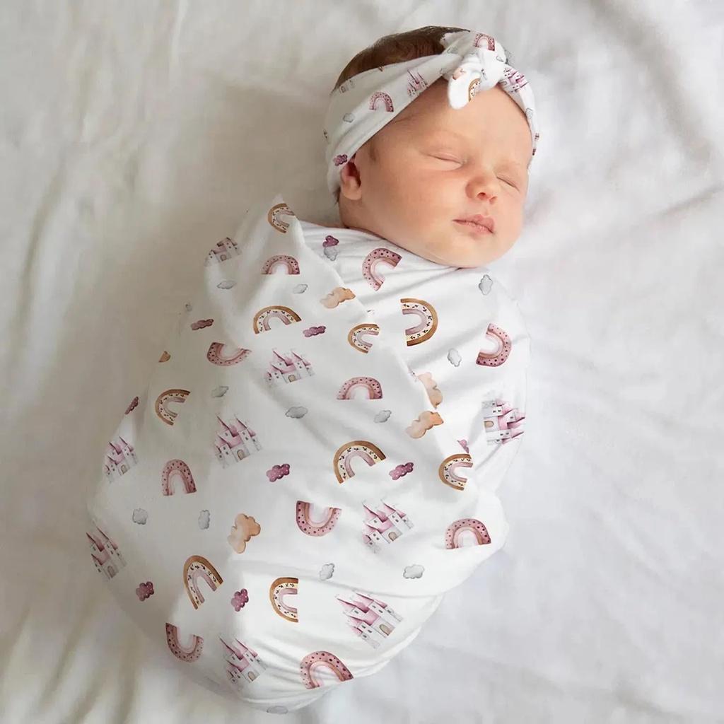 Kit 3 Swaddle Bebê Grande 90x90cm Charutinho Vivaldi Baby Malha