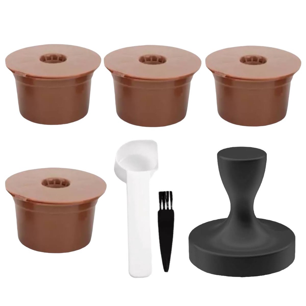 Kit 4 Cápsula + Tamper Três Corações Reutilizável Cafeteira