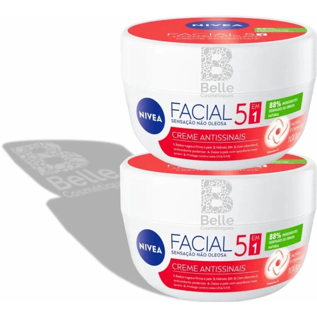 Creme Facial Nivea Antissinais - 2 unidade 100g cada
