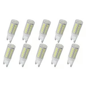Kit C/12 Lâmpadas Halopim G9 Led 5w Para Lustres E Arandelas BQ/BF Bivolt